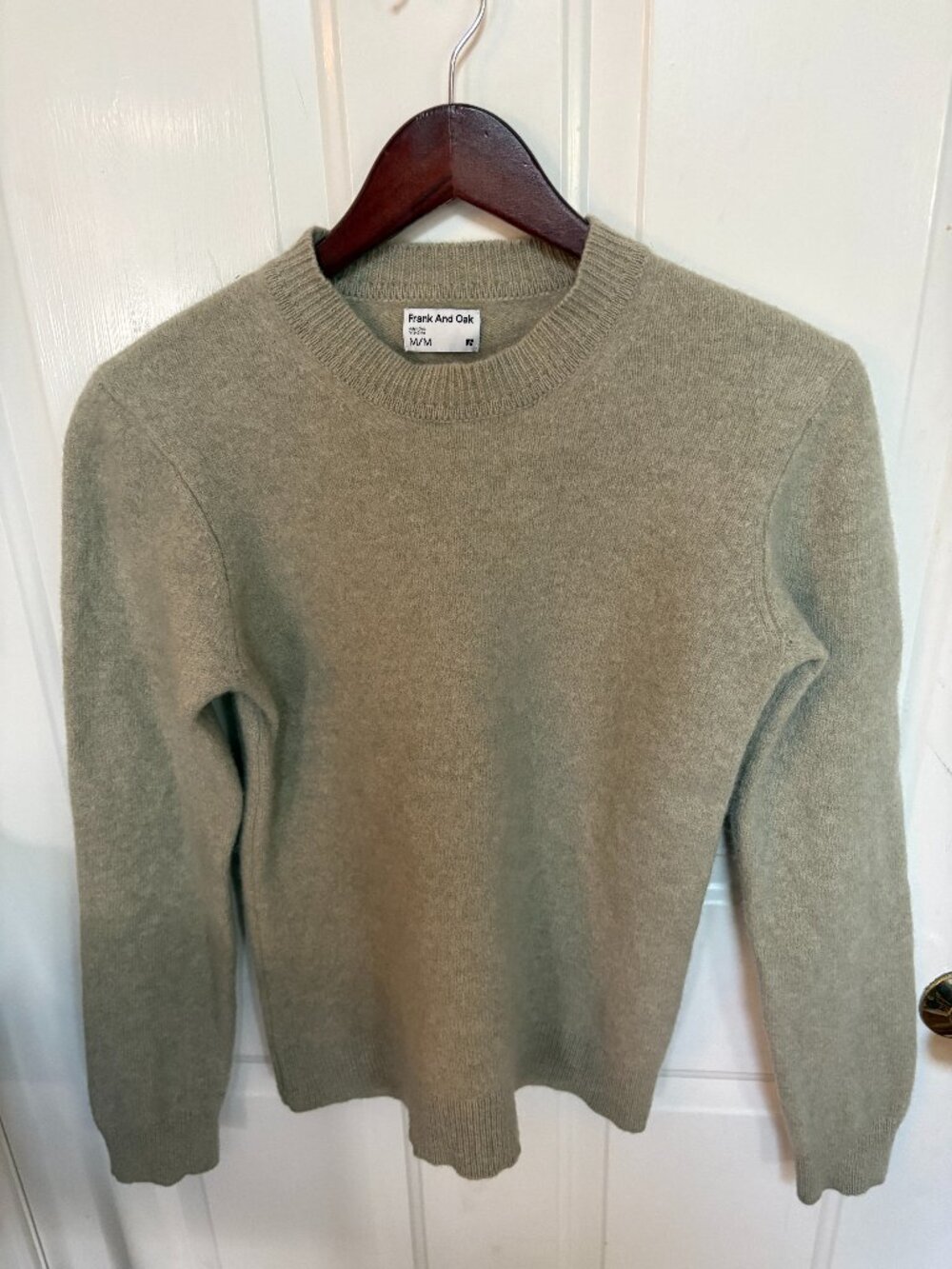 Frank And Oak Green Crewneck Sweater